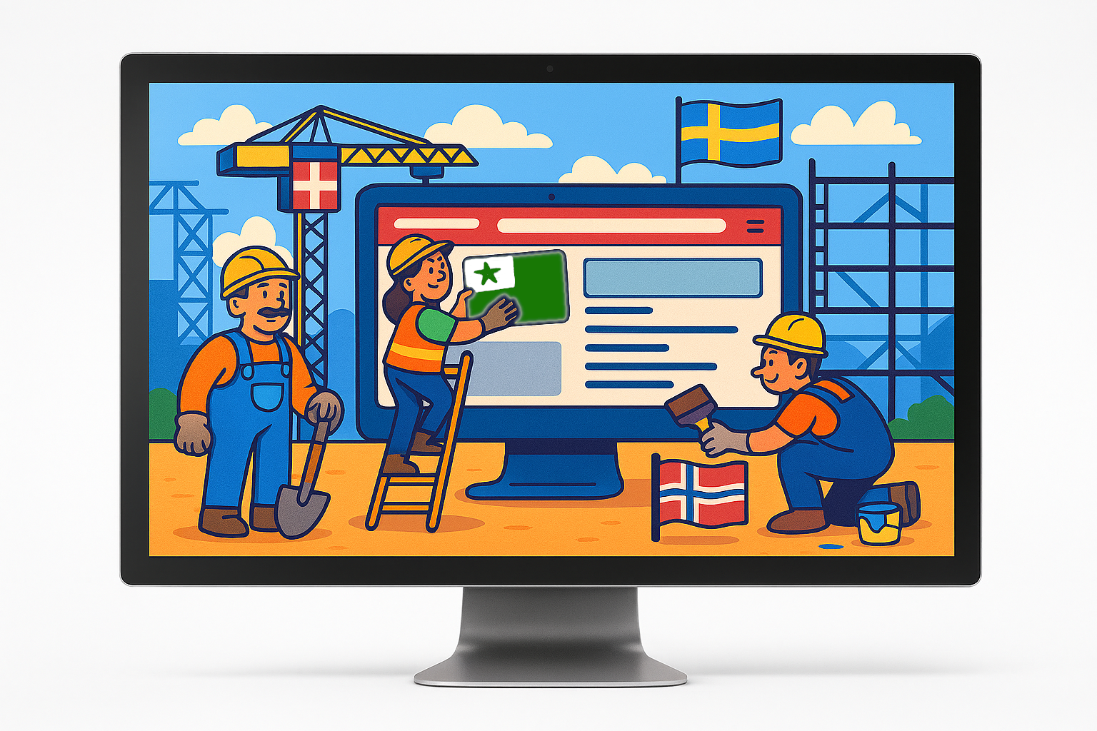 Konstruejo sur ekrano